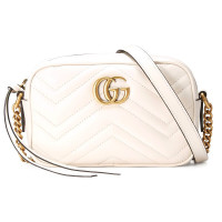 [海外直邮]GUCCI 古驰女包 GG Marmont系列黑色绗缝迷你单肩斜挎包448065 DTD1T 9022