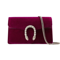 [海外直邮]GUCCI 古驰女包Dionysus系列酒神包天鹅绒迷你链条单肩包476432 K4DNN 5667