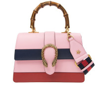 [海外直邮]GUCCI古驰女包Dionysus系列中号手提包蓝红粉色拼接单肩包斜挎包448075 CWLMT 8006