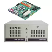 研华IPC-610L工控机服务器AIMB-501G2主板支持双显支持10个com2个PCI和2个PCIE扩展槽Intel 酷睿i7 2600- 8GB- 1TB机械-键鼠