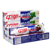 牙膏中华健齿白牙膏200g*6支炫动果香/清新薄荷味两种可选