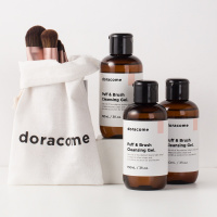 哆可粉扑化妆刷美妆蛋二合一清洗剂便携随身软布化妆袋收纳包