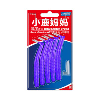 小鹿妈妈(FAWNMUM) L型牙缝刷齿间刷清洁口腔护理正畸牙刷牙间刷10支/卡 0.8mm(绿)
