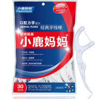 小鹿妈妈(FAWNMUM) 牙线棒剔牙线牙缝清理经典袋装 30支*1包