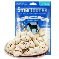 smartbones健齿味迷你咬胶16支狗狗零食洁齿骨训练奖励泰迪幼犬迷你磨牙棒
