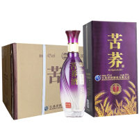 [酒厂自营]江苏洋河镇酒 高档礼盒装 苦荞酒 42度500ml 婚庆喜宴酒水 整箱6瓶特价