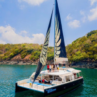 [618钜惠]深圳新双体帆船游艇移动的海上城堡全程舒适体验租赁1小时