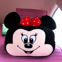 迈古(MG)汽车头枕护颈枕卡通可爱车载靠枕颈枕车用靠垫车枕头抱枕腰靠套装[单独头枕1个 颜色随机]