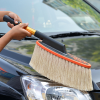 迈古(MG)[米色蜡拖+收纳盒]蜡拖蜡刷除尘掸子洗车拖把擦车刷子扫灰油掸子伸缩扫灰掸