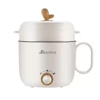 艾贝丽多功能锅泡面锅煎蒸煮涮电煮锅(带蒸笼)ABL-HG15