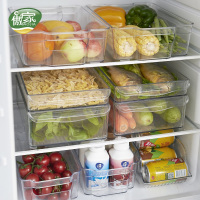 冰箱收纳盒可叠加塑料保鲜盒长方形面条蔬菜水果厨房收纳盒储物盒