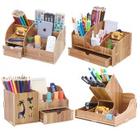 多功能笔筒女创意时尚韩国小清新学生可爱桌面摆件办公收纳盒ins