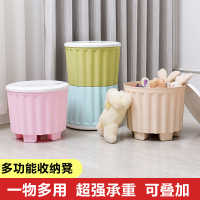 收纳箱神器凳子储物凳塑料箱子沙宿舍储物床尾凳家用创意换鞋凳