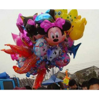 大号儿童气球卡通动漫氦气球飘空气球路边球铝膜气球热卖批發货。
