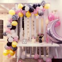 拱链DIY金属派对 婚庆派对飘空气球装饰透明链 气球布置