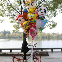 大号六一儿童节生日多款卡通动物气球可以飞的飘空气球地推