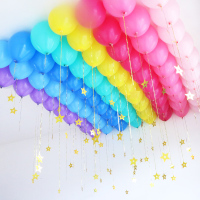 宝宝一周岁生日布置装饰男孩气球飘空儿童舞台店铺氛围父亲节场景