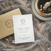 手工凸印全定制烫金喜帖高端婚礼请帖西式请柬欧式2019新款