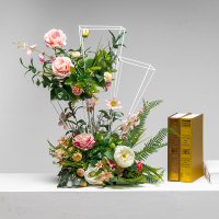 绢花婚庆仿桌花路引橱窗装饰道具花球 婚礼餐桌花台摆件用品