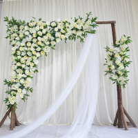 坪森系婚庆道具幸福拱木桩花树桩背景摆件婚礼布置木拱