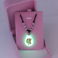男女生十二生肖吊坠夜光项链小孩儿童12属相黑红绳子学生脖子饰品