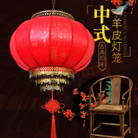 仿古红灯笼挂饰春节乔迁中式古典中国风户外灯笼防水防晒新年吊灯