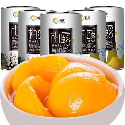 柏露黄桃罐头425*5罐 黄桃优品对开新鲜水果罐头