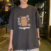 2020新款短袖男学生韩版潮流ins港风半袖宽松五分袖T恤男士上衣串得起