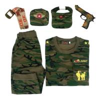 童装短袖男童2020新款夏装女童运动套装特种兵儿童迷彩服小孩军装串得起