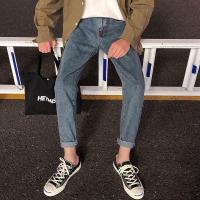 牛仔裤春秋新款修身直筒2021款学生休闲男宽松百搭潮流串得起