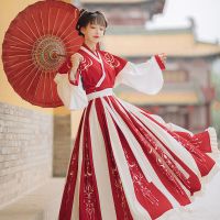 [落玲珑]汉衣唐韵汉服女晋制交领半袖齐腰襦裙魏晋风中国风串得起