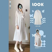 单/套装2021春秋季新款女学生韩版网红小清新马甲+连衣裙女两件套串得起