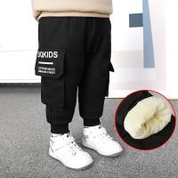 三层工装裤加绒加厚2021新款运春秋冬款男童串得起