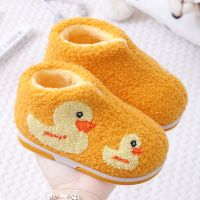 儿童棉拖鞋冬季高帮男保暖居家用宝宝婴幼儿可爱女童小孩子中小童串得起