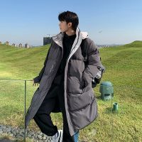 棉服外套男中长款宽松加厚保暖棉袄韩版潮流休闲帅气百搭连帽棉衣串得起