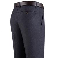 中老年男裤秋冬款男装中年男士休闲裤宽松西裤直筒加绒厚爸爸长裤串得起