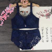 串得起2019新款时尚舒适亲肤春夏季胖MM200斤大码U型文胸女有钢圈内衣套装防走光防下垂薄款聚拢精致女士内衣不变形