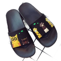 一字拖凉拖鞋女夏外穿防滑鞋室内浴室卡通亲子拖鞋时尚动物拖鞋串得起