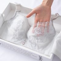 超薄款大胸显小大码内衣女胸罩文胸无钢圈聚拢抹胸裹胸防下垂串得起