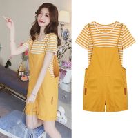 减龄两穿孕妇装两件套夏宽松舒适中款孕妇吊带连衣裙套装单品可选串得起