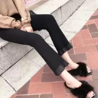 孕妇裤夏季薄款九分喇叭裤时尚新款外穿大码装孕妇打底裤子串得起