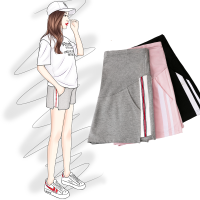 孕妇短裤夏季薄款孕妇裤子外穿打底裤潮妈时尚宽松阔腿裤夏天夏装串得起