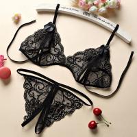 情趣内衣内裤女三点式开档免脱性感全透明JD诱惑丁字裤激情套装串得起