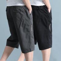 七分裤中老年男士短裤爸爸夏季薄款休闲沙滩宽松大码中裤串得起