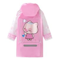 儿童雨衣带书包位男童女童小孩雨披幼儿园宝宝小学生中大童雨衣串得起