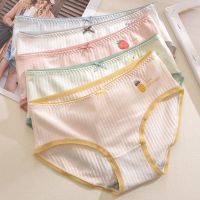 内裤女中腰日系欧美韩学生少女可爱日系女士内裤纯色底裤串得起