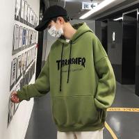 卫衣秋冬季加绒加厚上衣韩版宽松男装ins原宿风连帽印花外套串得起