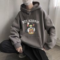 秋冬季ins潮牌连帽卫衣男韩版潮流宽松加绒加厚情侣港风学生上衣串得起