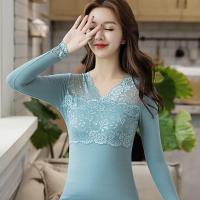 秋衣秋裤套装女士保暖内衣中学生内穿薄款棉毛衫睡衣秋冬串得起