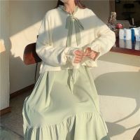 可盐可甜超仙裙子春秋季两件套装女2021新款时尚洋气长款连衣裙潮串得起